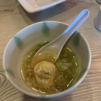 Wonton soup with mushroom dumplings  at Otani in Mayfield Heights