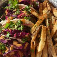 Shrimp taco’s  at Vegan Food House in Dallas