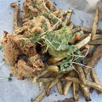 chick’em basket! so yummy!  at Vegan Food House in Dallas