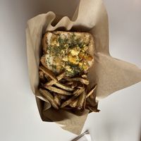 croque madame  at Vegan Food House in Dallas