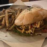 Fried Shrimp Po Boy  at Vegan Food House in Dallas