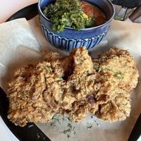 Chickn’ and Grits  at Vegan Food House in Dallas