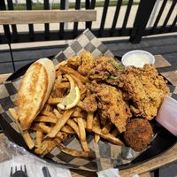 Southern Catch Plate  at Vegan Food House in Dallas