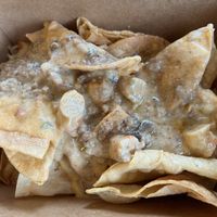 Shrimp creole nachos - to go  at Vegan Food House in Dallas