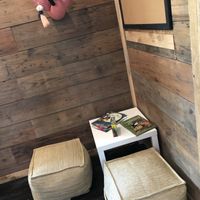 Kid’s coloring area at Vegan Food House in Dallas