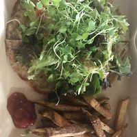 Avocado “mozzarella” flatbread at Vegan Food House in Dallas