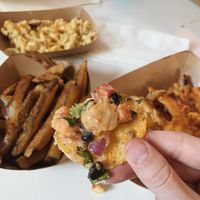 Creole Shrimp Nachos 🤤 at Vegan Food House in Dallas