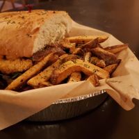 Swimp po boy at Vegan Food House in Dallas