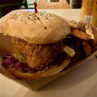 HONEY DRIP No Chicken, Chicken Sandwhich at Vegan Food House in Dallas