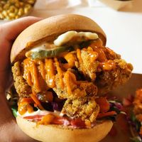 “Fish” Sliders at Vegan Food House in Dallas