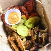 Buffalo Seitan Wings at Vegan Food House in Dallas