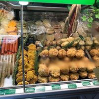 Sausages and burgers  at Macelleria Vegetariana Gagliano in Naples