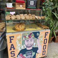 Banco esterno #Veganuary at Macelleria Vegetariana Gagliano in Naples