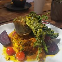 Grilled cauliflower at The Olive Tree in Mallorca