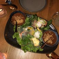 Generous portion of summer rolls  at Hang's in Zurich