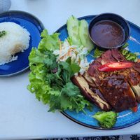 vegane Ente mit Jasminreis at Hang's in Zurich