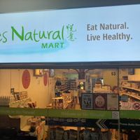 Shop front at Yes Natural in Central Singapore