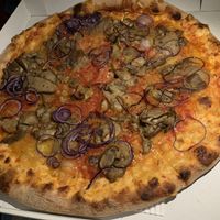 Porcini vegan at Dieci Pizza in Fribourg