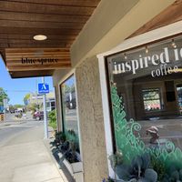 Across from the theatre  at Blue Spruce Ice Cream in Courtenay