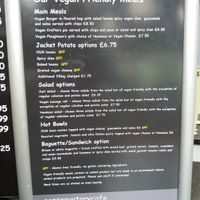 Vegan menu at St John's Garden Centre in Barnstaple