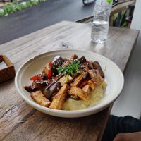 Veggie teriyaki at Pumpkin and Beetroot in Ubud