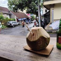 Fresh coconut at Pumpkin and Beetroot in Ubud