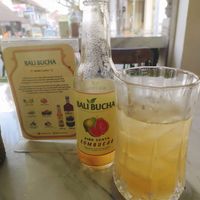 Pink guava Kombucha at Pumpkin and Beetroot in Ubud