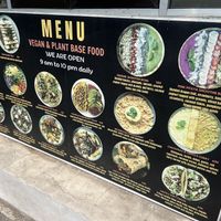 Vegan menu  at Pumpkin and Beetroot in Ubud