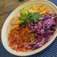 Healthy and fresh pokê bowl. at Pumpkin and Beetroot in Ubud