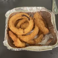 Onion rings  at V Temple Bar in Dublin