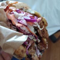 Lord have mercy, you need to try this!!! You'll swear it's meat..!! Delicious food,  at Roots Foods and Culture in Athens