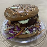 Sample Burger on point!!! at Roots Foods and Culture in Athens