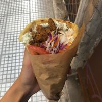 Soy Gyros at Roots Foods and Culture in Athens