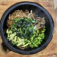 Bibimbap before it's mixed at K Fresh in Everett