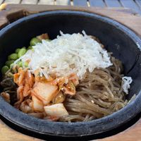 Hot stone rice bowl with sweet potato noodles  at K Fresh in Everett