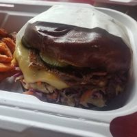 BBQ Brisket Sandwich is perfection! at Native Foods in Palm Springs