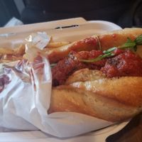 Meatballs Sub. My neice inhaled it! at Native Foods in Palm Springs