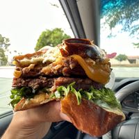 Poppin’ Jalapeño Burger  at Native Foods in Palm Springs