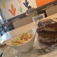 The Real Nashville Hot with a side of Mac and Cheese at Native Foods in Palm Springs