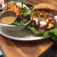 Big 'OL BBQ Burger  at Native Foods in Palm Springs