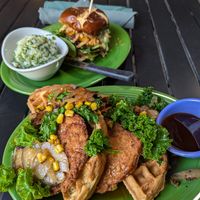 Chicken and waffles at Native Foods in Palm Springs