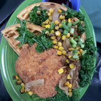 Chick’n and waffles  at Native Foods in Palm Springs