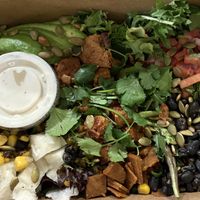 BBQ chicken salad with ranch dressing (to go)  at Native Foods in Palm Springs