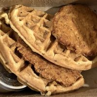 Southern Fried Chicken and Waffles (to go)  at Native Foods in Palm Springs