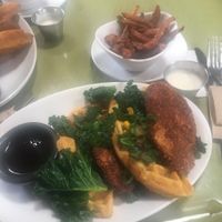 The chicken and waffles at Native Foods in Palm Springs