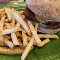 BBQ brisket burger 😋 at Native Foods in Palm Springs