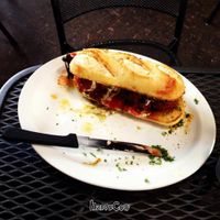 faux meatball sub at Native Foods in Palm Springs