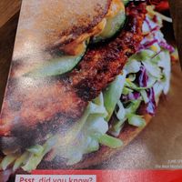 Menu cover at Native Foods in Palm Springs