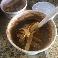 Got some tortilla soup to go! It was sooo good! 😍 Also not seen in pictures got the Swedish Meatballs don’t let the smell fool you; the meat balls are the best I’ve ever had at Native Foods in Palm Springs