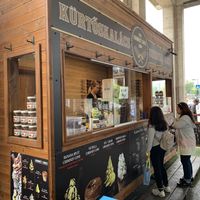 Chimney cakes! at Kurtoskalacs The Chimney Cake Shop in Budapest